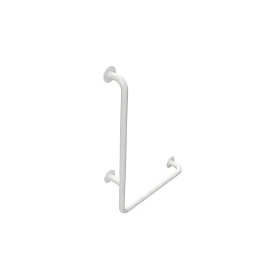 Brillantbad BELP Haltegriff Links Eisen Weiß mit Abdeckung 630x680x110 mm, 120 kg Traglast für Bad & WC >> zum Bohren