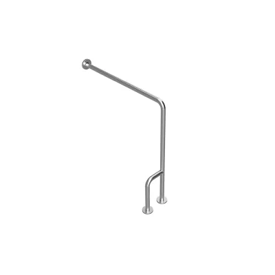 Brillantbad BELP Stützgriff Links Edelstahl gebürstet mit Abdeckung 230x866x840 mm, 120 kg Traglast für Bad & WC >> zum Bohren