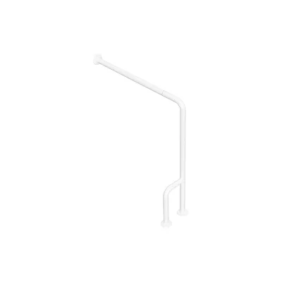 Brillantbad BELP Stützgriff Links Steckbar Eisen Weiß mit Abdeckung 840x230x866 mm, 120 kg Traglast für Bad & WC >> zum Bohren