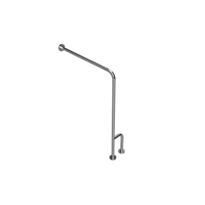 Brillantbad BELP Stützgriff Rechts Edelstahl poliert mit Abdeckung 230x866x840 mm, 120 kg Traglast für Bad & WC >> zum Bohren