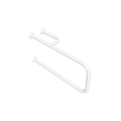Brillantbad BELP Stützgriff Rechts Eisen Weiß 230x375x776 mm, 120 kg Traglast für Bad & WC >> zum Bohren