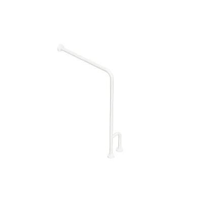 Brillantbad BELP Stützgriff Rechts Eisen Weiß mit Abdeckung 230x866x840 mm, 120 kg Traglast für Bad & WC >> zum Bohren