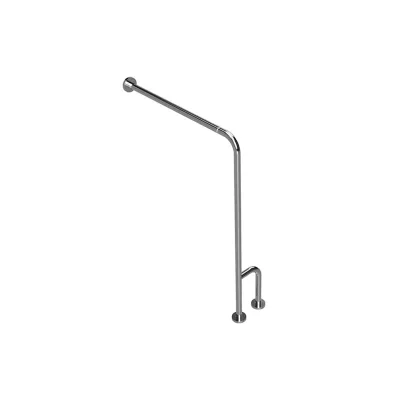 Brillantbad BELP Stützgriff Rechts steckbar mit Abdeckung Edelstahl poliert 840x230x866 mm, 120 kg Traglast für Bad & WC >> zum Bohren