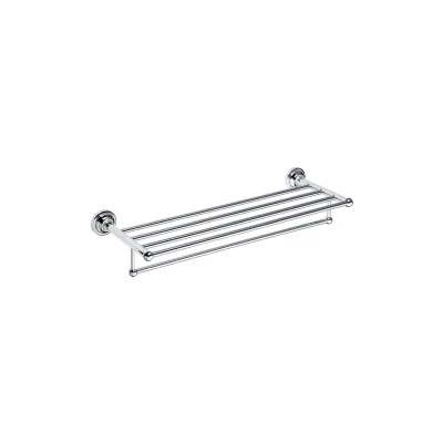Brillantbad BETRO CHROM Handtuchablage Messing Chrom 665x120x225 mm für Bad & Küche >> zum Bohren