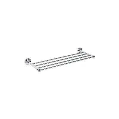 Brillantbad BETRO CHROM Handtuchablage Messing Chrom 665x65x225 mm für Bad & Küche >> zum Bohren