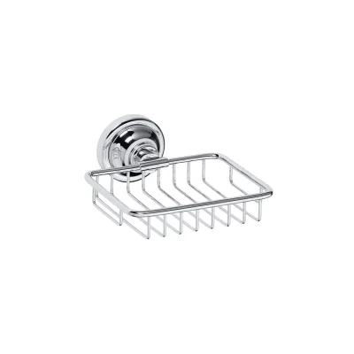 Brillantbad BETRO CHROM Seifenkorb Messing Chrom 140x65x142 mm für Bad & Küche >> zum Bohren