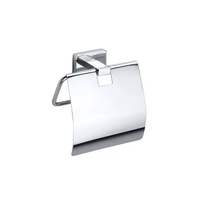 Brillantbad BIKI Papierrollenhalter mit Deckel Chrom poliert 117x140x49 mm für Bad & WC >> zum Bohren