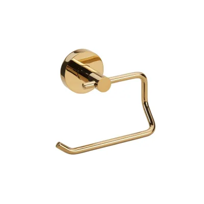 Brillantbad BILLO Papierrollenhalter ohne Deckel Messing Gold poliert 90x140x95 mm für Bad & WC >> zum Bohren oder Kleben*