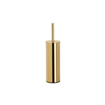 Brillantbad BILLO WC-Bürstengarnitur Messing Gold poliert 105x95x380 mm für Bad & WC >> zum Bohren