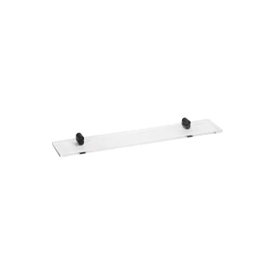 Brillantbad BORGANIC BLACK Glasablage Messing Glas Schwarz 116x600x40 mm für Bad & WC >> zum Bohren
