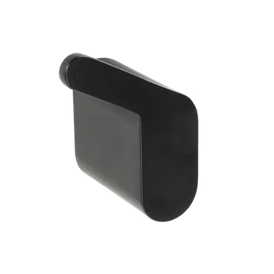 Brillantbad BORGANIC BLACK Kleiderhaken Links Edelstahl Zink Schwarz 39x44x58 mm für Bad & Küche >> zum Bohren