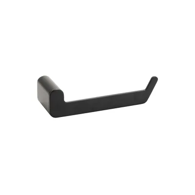 Brillantbad BORGANIC BLACK Papierrollenhalter Edelstahl Schwarz 59x150x40 mm für Bad & WC >> zum Bohren