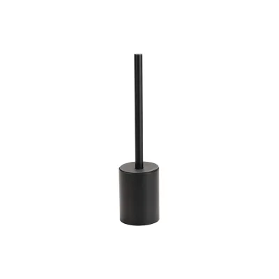 Brillantbad BORGANIC BLACK WC-Bürstengarnitur Edelstahl Kunststoff Schwarz 110x80x345 mm für Bad & WC >> zum Bohren