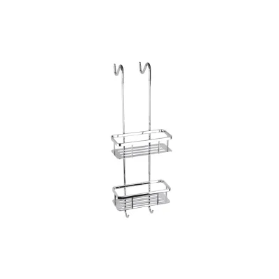 Brillantbad BYTRO Doppelseifenkorb Edelstahl Messing poliert 205x250x705 mm für Bad & WC >> zum Einhängen