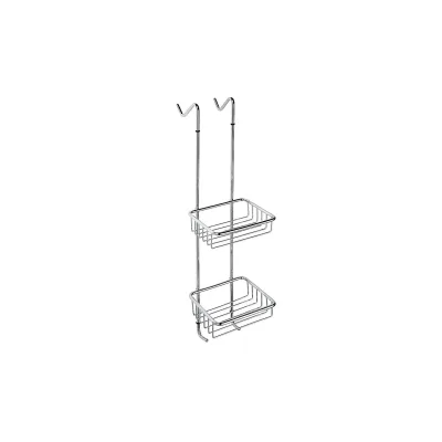 Brillantbad BYTRO Doppelseifenkorb Messing Chrom poliert 260x170x700 mm für Bad & WC >> zum Einhängen