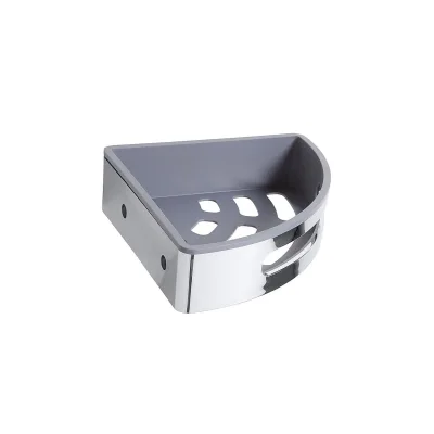 Brillantbad BYTRO Eckseifenkorb Kunststoff Chrom poliert 235x315x67 mm für Bad & WC >> zum Bohren