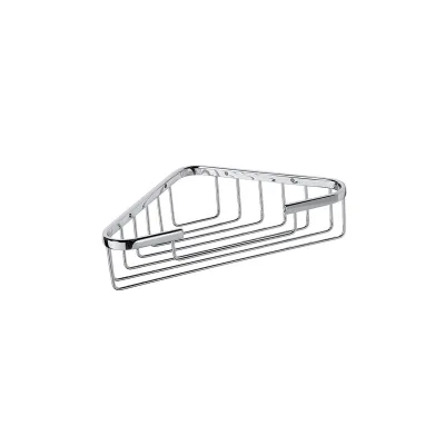 Brillantbad BYTRO Eckseifenkorb Messing Chrom poliert 150x245x60 mm für Bad & WC >> zum Bohren