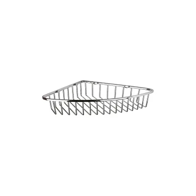 Brillantbad BYTRO Eckseifenkorb Messing Chrom poliert 205x265x40 mm für Bad & WC >> zum Bohren