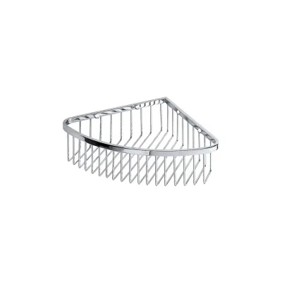 Brillantbad BYTRO Eckseifenkorb Messing Chrom poliert 205x265x90 mm für Bad & WC >> zum Bohren