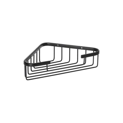 Brillantbad BYTRO Eckseifenkorb Messing Schwarz 150x245x60 mm für Bad & WC >> zum Bohren