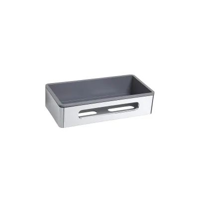 Brillantbad BYTRO Seifenkorb Kunststoff Chrom poliert 139x279x65 mm für Bad & WC >> zum Bohren