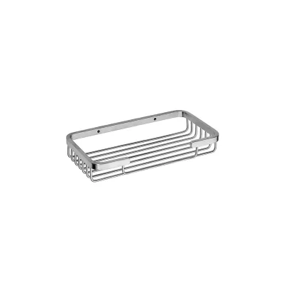 Brillantbad BYTRO Seifenkorb Messing Chrom gebürstet 100x230x30 mm für Bad & WC >> zum Bohren