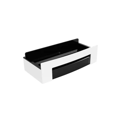 Brillantbad BYTRO Seifenkorb mit Spachtel Edelstahl Kunststoff Weiß 115x225x63 mm für Bad & Küche >> zum Bohren