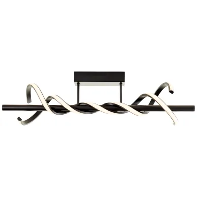 Brilliant Amalie LED Deckenleuchte 80cm schwarz, Metall/Kunststoff, 1x LED integriert, 16 W , (Lichtstrom: 2100lm, Lichtfarbe: 3000K)