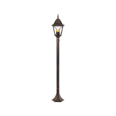 BRILLIANT Janel Außenstandleuchte 120cm schwarz gold   1x A60, E27, 60W, geeignet für Normallampen (nicht enthalten)