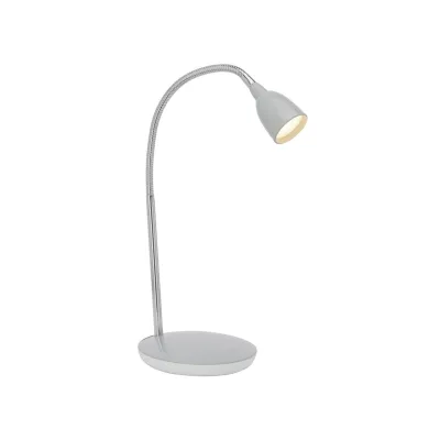 BRILLIANT Lampe Anthony LED Tischleuchte titan   1x 2.4W LED integriert, (200lm, 3000K)   Mit Druckschalter an der Basis