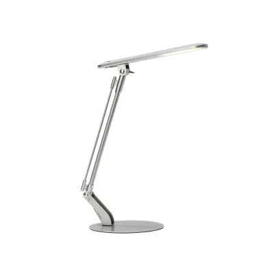 BRILLIANT Lampe Brendan LED Schreibtischleuchte titan   1x 6W LED integriert (SMD), (680lm, 4100K)   Druckschalter am Kopf