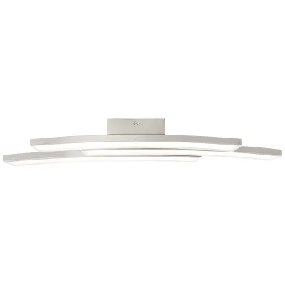 BRILLIANT Lampe Elaine LED Wand- und Deckenleuchte 3flg nickel matt