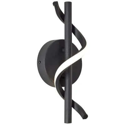 Brilliant Lampe Eunice LED Wandleuchte schwarz matt schwarz 7,5 W LED integriert