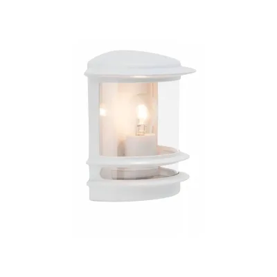 BRILLIANT Lampe Hollywood Außenwandleuchte weiß   1x A60, E27, 60W, geeignet für Normallampen (nicht enthalten)   IP-Schutzart: 44 - spritzwassergeschützt
