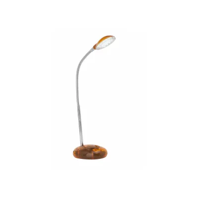 BRILLIANT Lampe Timmi LED Tischleuchte transparent/orange   1x 2W LED integriert, (100lm, 6000K)   Mit Druckschalter an der Basis
