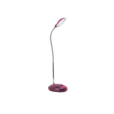 BRILLIANT Lampe Timmi LED Tischleuchte transparent/ros1x 2W LED integriert, (100lm, 6000K)   Mit Druckschalter an der Basis