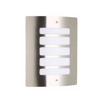 BRILLIANT Lampe Todd Außenwandleuchte edelstahl   1x A60, E27, 60W, geeignet für Normallampen (nicht enthalten)   IP-Schutzart: 44 - spritzwassergeschützt