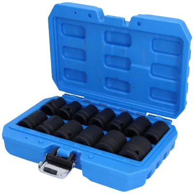 Brilliant Tools 1/2 Kraft-Stecknuss-Satz, Sechskant, 13-tlg., kurz