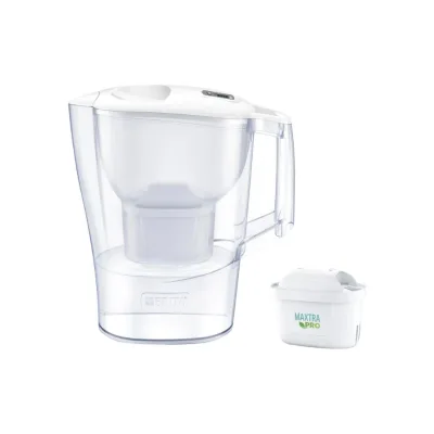 Wasserfilter-Kanne Aluna weiß (2,4l) inkl. 1 MAXTRA PRO All-in-1 Kartusche