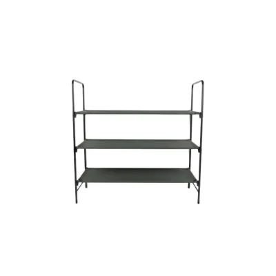 BSSD Defence 3-Etagenbett für 3 Personen, Schwarz-Dunkelgrün