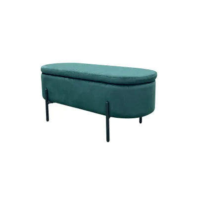 byLIVING Bank NOVA, Breite 95 cm, dunkelgrün