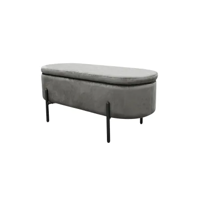 byLIVING Bank NOVA, Breite 95 cm, grau