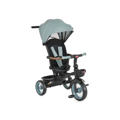Byox Dreirad Jasper EVA-Reifen klappbar, Sitz drehbar, Hinterradbremse, Körbe grün