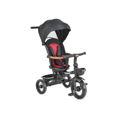 Byox Dreirad Jasper EVA-Reifen klappbar, Sitz drehbar, Hinterradbremse, Körbe schwarz