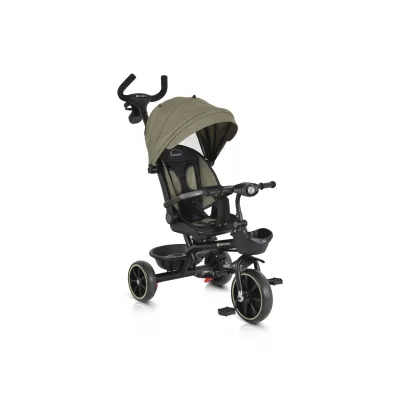 Byox Dreirad, Tricycle Summer, Fußstütze klappbar, Musik, Becherhalter, Körbe grün