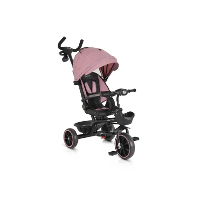 Byox Dreirad, Tricycle Summer, Fußstütze klappbar, Musik, Becherhalter, Körbe rosa