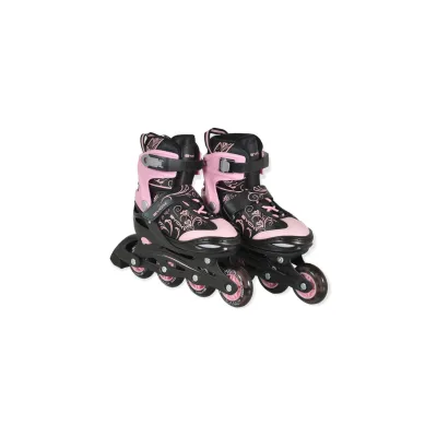 Byox Inliner 2 in 1 Double pink Rollschuhe, PU-LED-Räder, verschiedene Größen M (Gr.34-37)