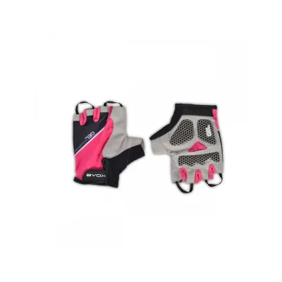 Byox Kinder-Fahrradhandschuhe AU201 pink Gel-Polster, Klett, Größe S (4)