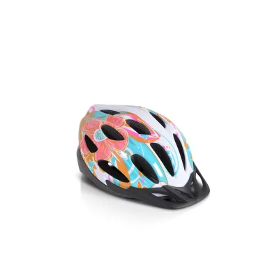 Byox Kinder Schutzhelm Y02 Größe L 58-62 cm, 17 Löcher,  einstellbar, LED-Licht pink