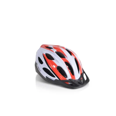Byox Kinder Schutzhelm Y02 Größe L 58-62 cm, 17 Löcher,  einstellbar, LED-Licht rot